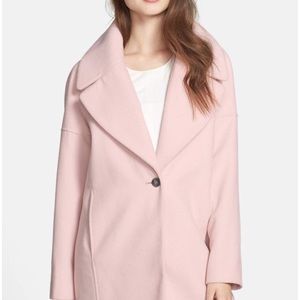 Calvin Klein Oversized Collar Boyfriend Coat